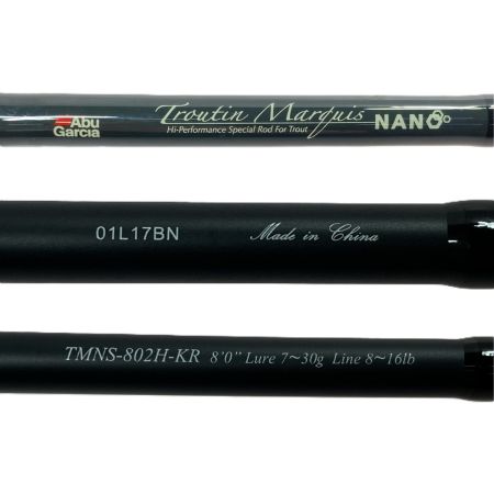 Abu Garcia アブガルシア トラウティンマーキスナノ TMNS-802H-KR トラウトロッド 竿袋付き