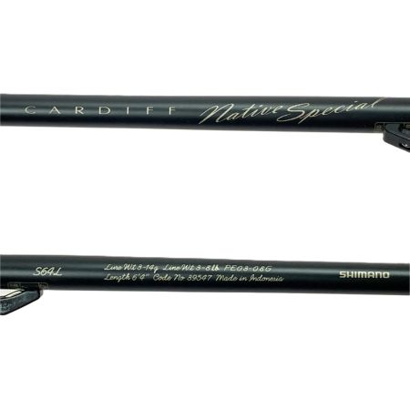 SHIMANO シマノ カーディフネイティブスペシャル S64L 39547 トラウトロッド 竿袋付き