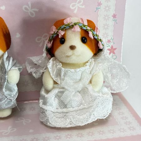 シルバニアファミリー 赤ちゃんペアセット（ウエディング）シフォンイヌ