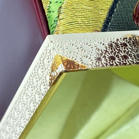   草履&バッグセット Fサイズ 草履長さ約24.5㎝ 花柄 箱付き 和装小物