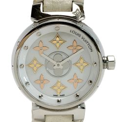 LOUIS VUITTON ルイヴィトン タンブール イディール ブロッサム Q12MS クォーツ 腕時計 レザー Bランク