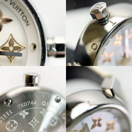 LOUIS VUITTON ルイヴィトン タンブール イディール ブロッサム Q12MS クォーツ 腕時計 レザー
