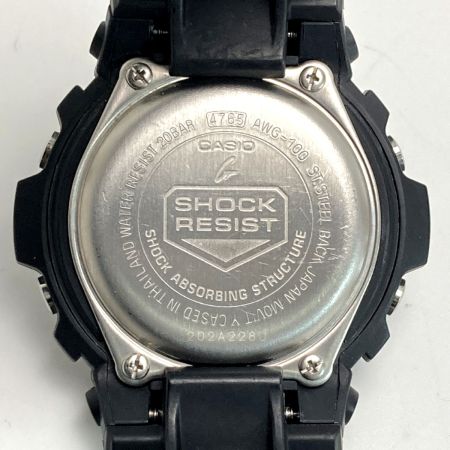 CASIO カシオ G-SHOCK デジアナ AWG-100-1AJF 電波ソーラー メンズ 腕時計