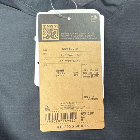 THE NORTH FACE ザノースフェイス ロングスリーブパラムシャツ SIZE M レディース NRW12201 ブラック