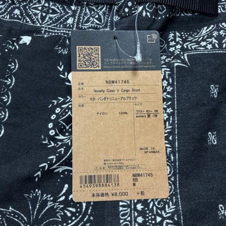 THE NORTH FACE ザノースフェイス ノベルティクラスファイブカーゴショーツ バンダナ柄 レディース SIZE M NBW41745 ブラック