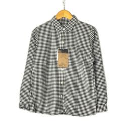 THE NORTH FACE ザノースフェイス ロングスリーブヒデンバリーシャツ SIZE M レディース NRW11966 ブラックギンガム Aランク