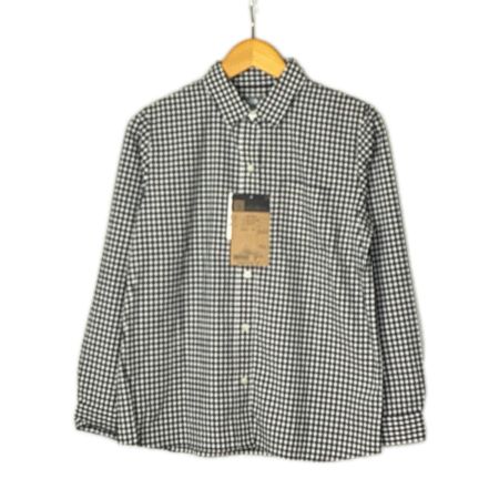 THE NORTH FACE ザノースフェイス ロングスリーブヒデンバリーシャツ SIZE M レディース NRW11966 ブラックギンガム