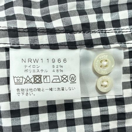 THE NORTH FACE ザノースフェイス ロングスリーブヒデンバリーシャツ SIZE M レディース NRW11966 ブラックギンガム