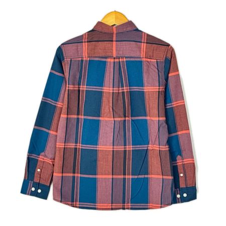 THE NORTH FACE ザノースフェイス ロングスリーブマドラスチェックシャツ SIZE M レディース NRW11812 オレンジ×ネイビー