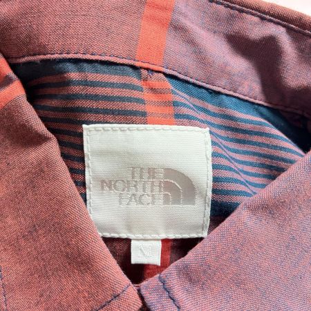 THE NORTH FACE ザノースフェイス ロングスリーブマドラスチェックシャツ SIZE M レディース NRW11812 オレンジ×ネイビー