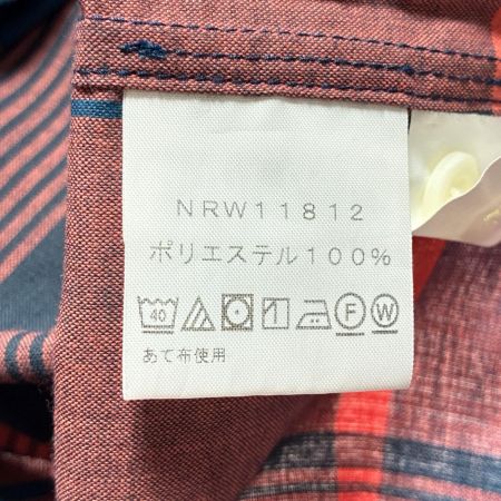THE NORTH FACE ザノースフェイス ロングスリーブマドラスチェックシャツ SIZE M レディース NRW11812 オレンジ×ネイビー