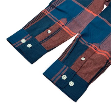 THE NORTH FACE ザノースフェイス ロングスリーブマドラスチェックシャツ SIZE M レディース NRW11812 オレンジ×ネイビー