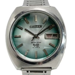 CITIZEN シチズン セブンスター V2 カットガラス 24石 4-770781 グリーン 自動巻き メンズ 腕時計 SEVEN STAR Cランク