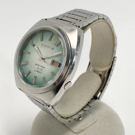 CITIZEN シチズン セブンスター V2 カットガラス 24石 4-770781 グリーン 自動巻き メンズ 腕時計 SEVEN STAR