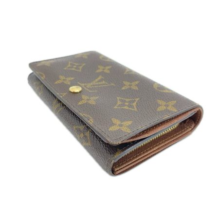 LOUIS VUITTON ルイヴィトン モノグラム ポルトモネ ビエ トレゾール M61730 2つ折り財布