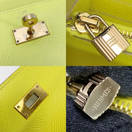 HERMES エルメス ケリー ヴォーエプソン D刻印 スフレ 長財布 レディース シルバー金具 箱有