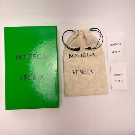 BOTTEGA VENETA ボッテガヴェネタ ラウンドファスナー長財布 レザー×スウェード ブラック×カーキ 箱・保存袋有