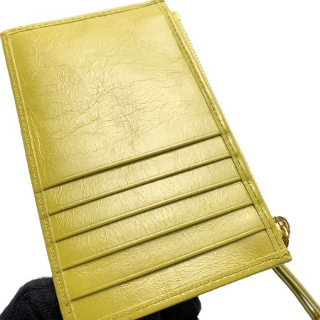 PRADA プラダ カードケース フラグメントケース イエロー ゴールド金具 箱有
