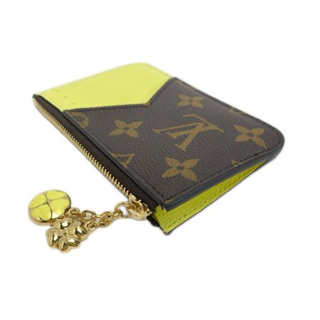 LOUIS VUITTON ルイヴィトン モノグラム ポルトカルト・ロミー M27771 イエロー コインケース 袋有