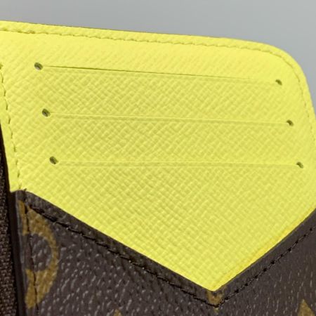 LOUIS VUITTON ルイヴィトン モノグラム ポルトカルト・ロミー M27771 イエロー コインケース 袋有
