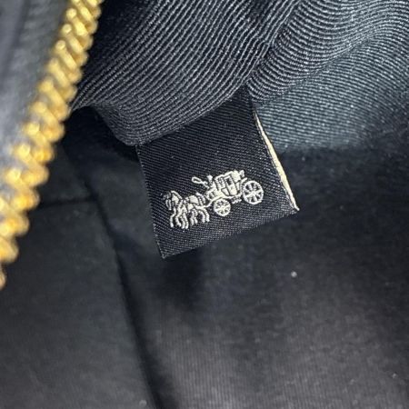 COACH コーチ ショルダーバッグ CA547 ブラック×ダークブラウン レディース ストラップ
