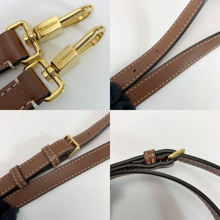 BURBERRY バーバリー ミニ トライカラー ハンドバッグ 8032437 ブラック×グレー ストラップ付