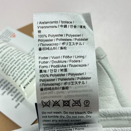 HESTRA へストラ 3-Finger レザー グローブ スキー スノーボード サイズ 8 ユニセックス レザーバーム付き 30872 ホワイト 未使用