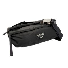 PRADA プラダ ウエストバッグ ナイロン ブラック Cランク