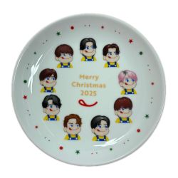 SnowMan 2025クリスマスお皿 不二家 Snow Man オリジナルクリスマスプレート 2025 箱有 Bランク