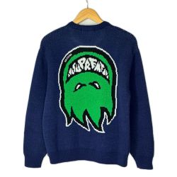 Supreme シュプリーム SPITFIRE SWEATER ネイビー ニット Sサイズ メンズ Bランク