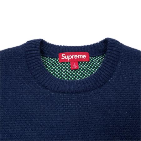 Supreme シュプリーム SPITFIRE SWEATER ネイビー ニット Sサイズ メンズ