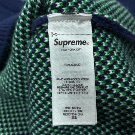 Supreme シュプリーム SPITFIRE SWEATER ネイビー ニット Sサイズ メンズ