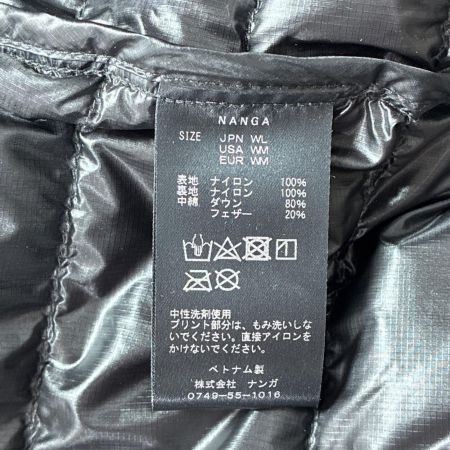 NANGA ナンガ インナー ダウンジャケット SIZE L GL-02E ブラック レディース