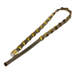 Salvatore Ferragamo サルヴァトーレフェラガモ チェーンベルト メタルウェストベルト グレー Bランク