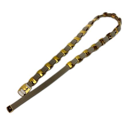 Salvatore Ferragamo サルヴァトーレフェラガモ チェーンベルト メタルウェストベルト グレー