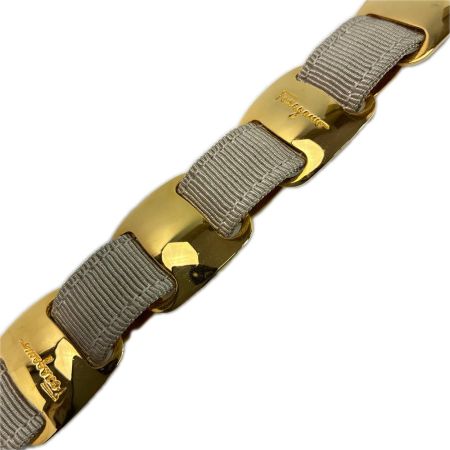 Salvatore Ferragamo サルヴァトーレフェラガモ チェーンベルト メタルウェストベルト グレー