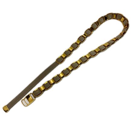 Salvatore Ferragamo サルヴァトーレフェラガモ チェーンベルト メタルウェストベルト グレー