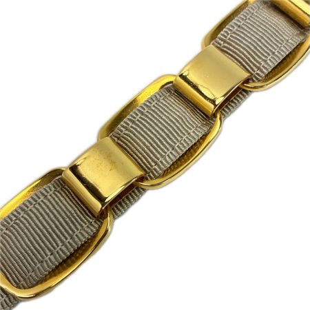 Salvatore Ferragamo サルヴァトーレフェラガモ チェーンベルト メタルウェストベルト グレー