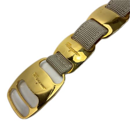 Salvatore Ferragamo サルヴァトーレフェラガモ チェーンベルト メタルウェストベルト グレー