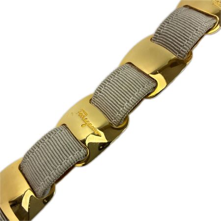 Salvatore Ferragamo サルヴァトーレフェラガモ チェーンベルト メタルウェストベルト グレー