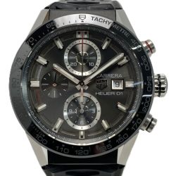TAG HEUER タグホイヤー カレラ キャリバー ホイヤー01 CAR201Z グレー 自動巻き メンズ 腕時計 Bランク