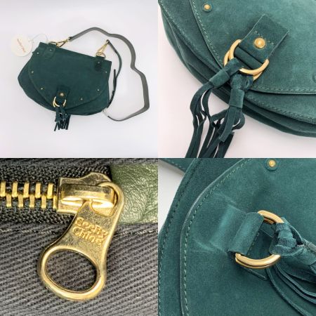 see by chloe シーバイクロエ 2WAYバッグ コリンズスウェードショルダー グリーン レディース