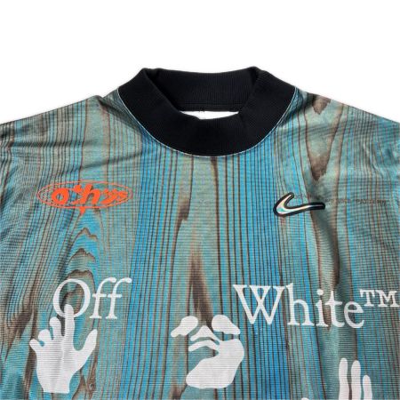 NIKE ナイキ x OFF WHYTE 001 Soccer Jersey スカイブルー サッカージャージ サイズ L メンズ