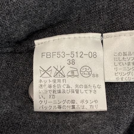 BURBERRY BLUE LABEL バーバリーブルーレーベル ニット 半袖 SIZE 38 FBF53-512-08 グレー レディース