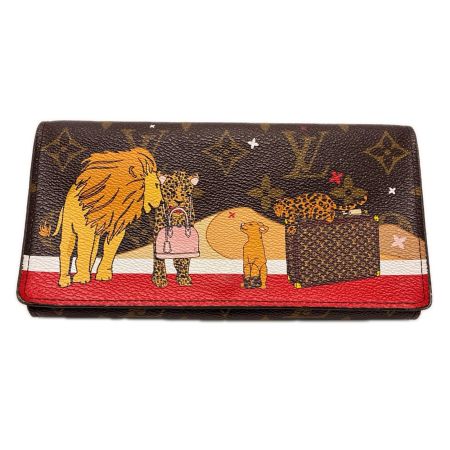 LOUIS VUITTON ルイヴィトン モノグラム  ポルトフォイユ サラ アニマルプリント ホリデイコレクション M63424 長財布