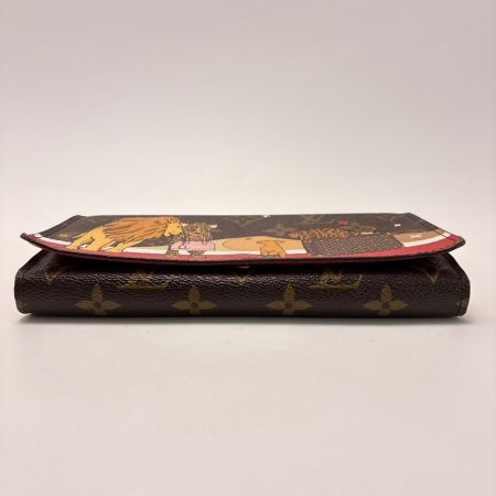 LOUIS VUITTON ルイヴィトン モノグラム  ポルトフォイユ サラ アニマルプリント ホリデイコレクション M63424 長財布