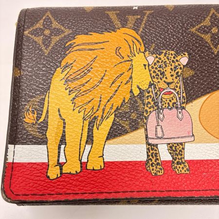 LOUIS VUITTON ルイヴィトン モノグラム  ポルトフォイユ サラ アニマルプリント ホリデイコレクション M63424 長財布