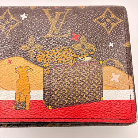 LOUIS VUITTON ルイヴィトン モノグラム  ポルトフォイユ サラ アニマルプリント ホリデイコレクション M63424 長財布