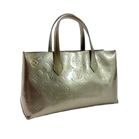 LOUIS VUITTON ルイヴィトン ヴェルニ ウィルシャー M91627 グリーン トートバッグ 