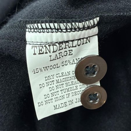 TENDERLOIN テンダーロイン T-WOOL SHT ANGORA 半袖シャツ SIZE L メンズ ブラック